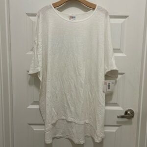 LuLaRoe White Short Sleeve Tee